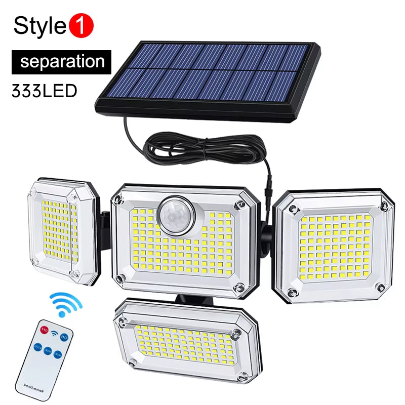 20W Super Bright Solar Lights 122Led IP65 Waterproof Outdoor Indoor Solar Lamp with Adjustable Head Wide Lighting Angle